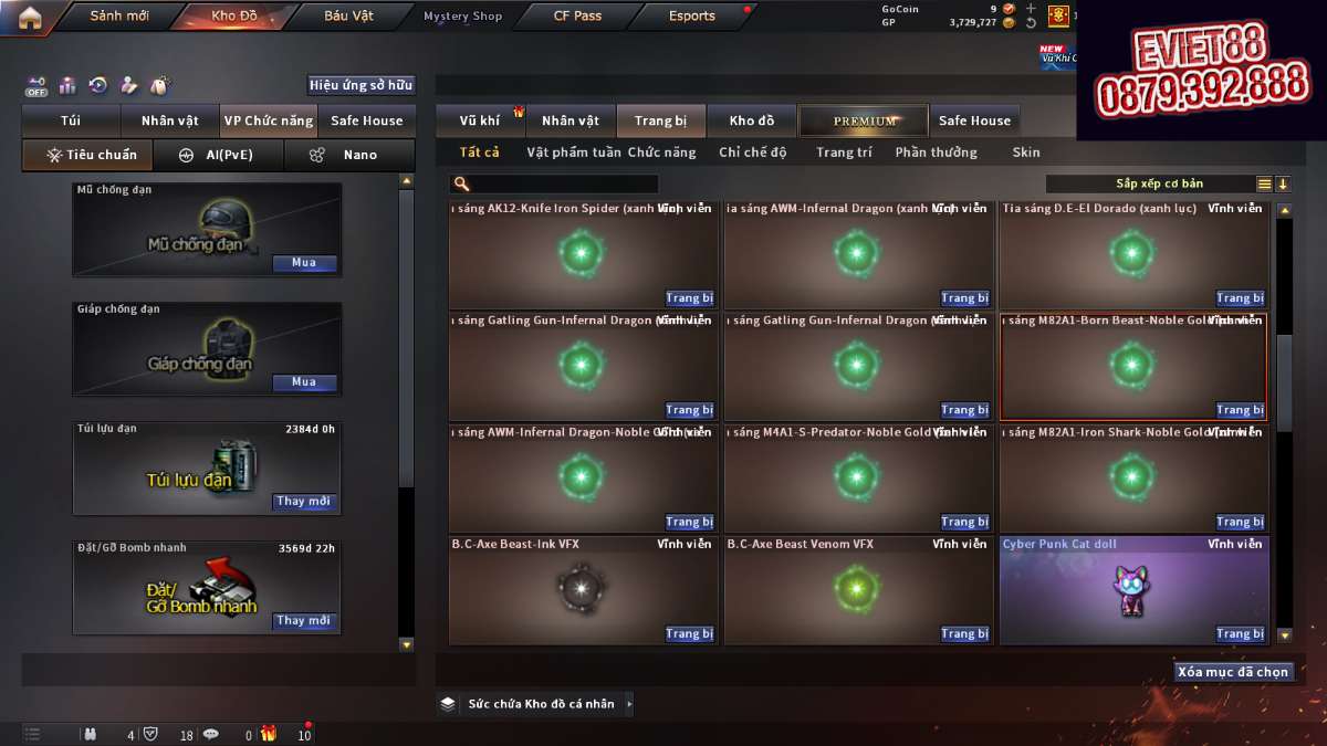shop acc cf uy tin gia re